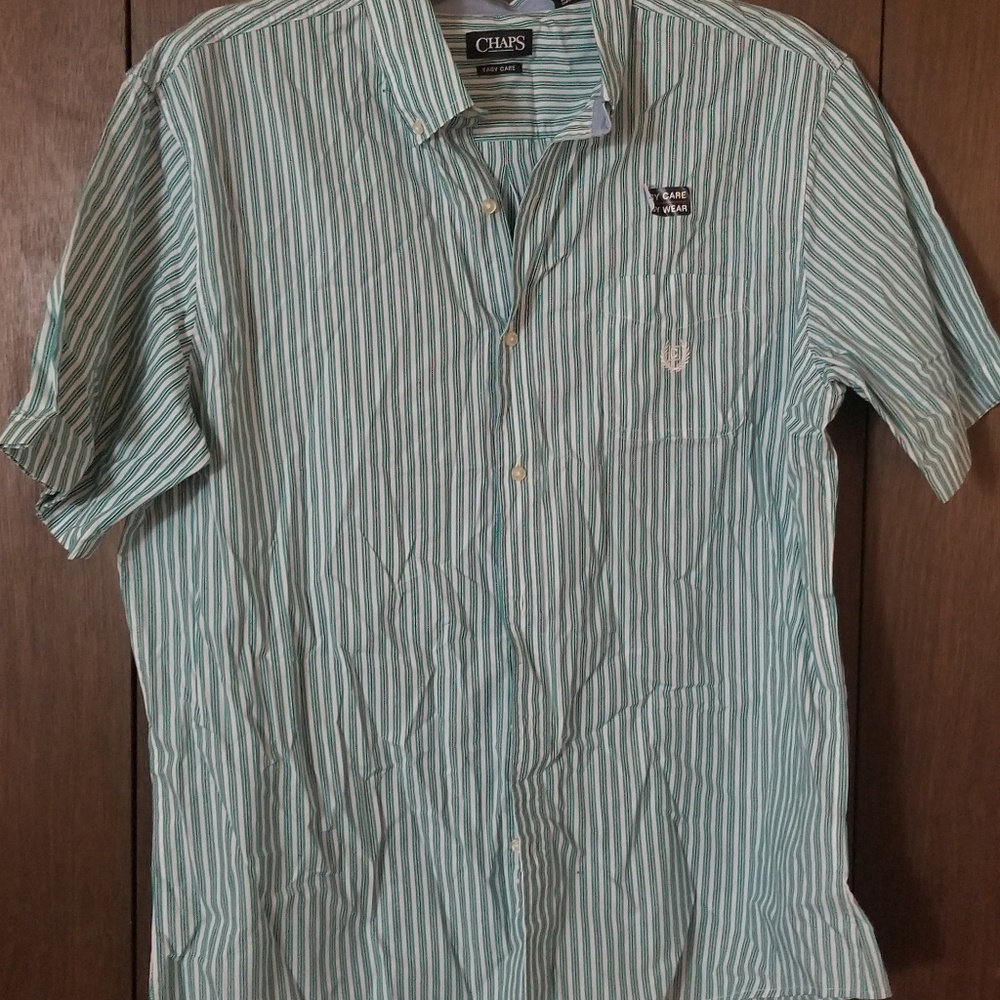 Chaps Mens Pinstripe button front dress shirt